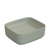 430x380x145mm Rectangle Above Counter Ceramic Wash Basin Matt Light Green with Decoration Board