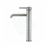 N#1(Nickel) Lucid Pin Round Brushed Nickel Tall Basin Mixer Tap Bathroom Vanity Mixers