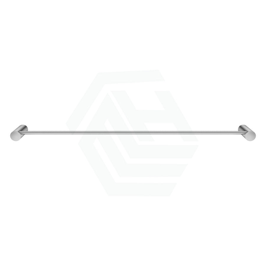 N#1(Nickel) Aquaperla 600Mm Round Brushed Nickel Single Towel Rail Stainless Steel Rails