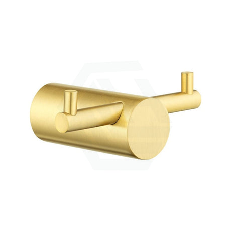 G#1(Gold) Aquaperla Round Brushed Brass Stainless Steel Robe Hook Wall Mounted Gold Hooks