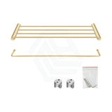 G#1(Gold) Aquaperla 600Mm Brushed Brass Towel Rack Stainless Steel Racks