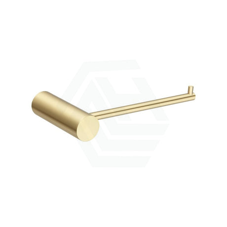 G#1(Gold) Aquaperla Round Brushed Brass Toilet Paper Holder Stainless Steel Wall Mounted Gold