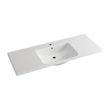 1205X460X165Mm D Shape Ceramic Top For Bathroom Vanity Sleek High Gloss Single Bowl 1 Tap Hole