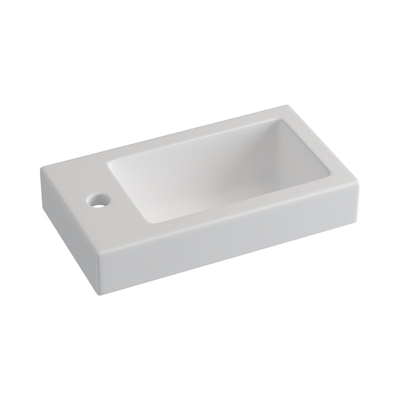 450x250x150mm Poly Top for Bathroom Vanity Single Bowl 1 Tap hole