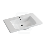 905X465X165Mm D Shape Ceramic Top For Bathroom Vanity Sleek High Gloss Single Bowl 1 Tap Hole