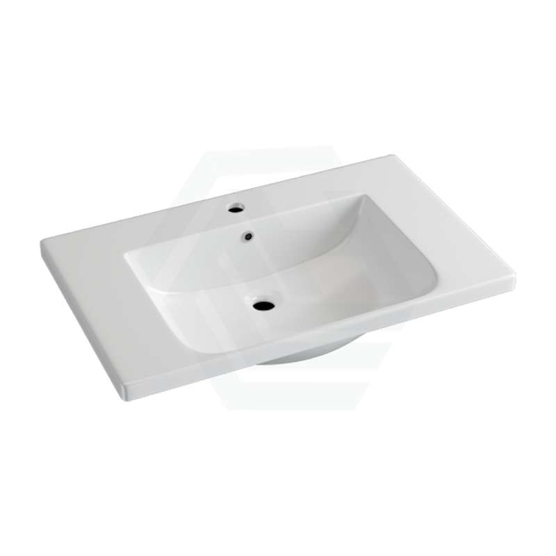 905X465X165Mm D Shape Ceramic Top For Bathroom Vanity Sleek High Gloss Single Bowl 1 Tap Hole