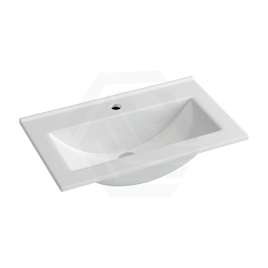 610X370X170Mm Ceramic Top For Bathroom Vanity Single Bowl 1 Tap Hole Overflow Hole Narrow Tops