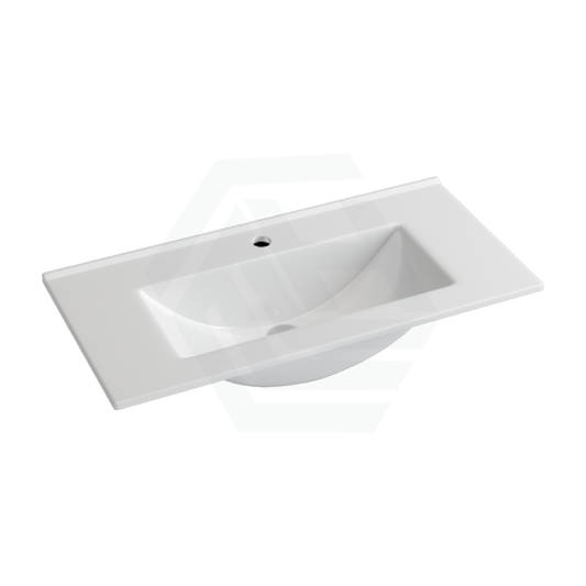 760X370X170Mm Ceramic Top For Bathroom Vanity Single Bowl 1 Tap Hole Overflow Hole Narrow Tops