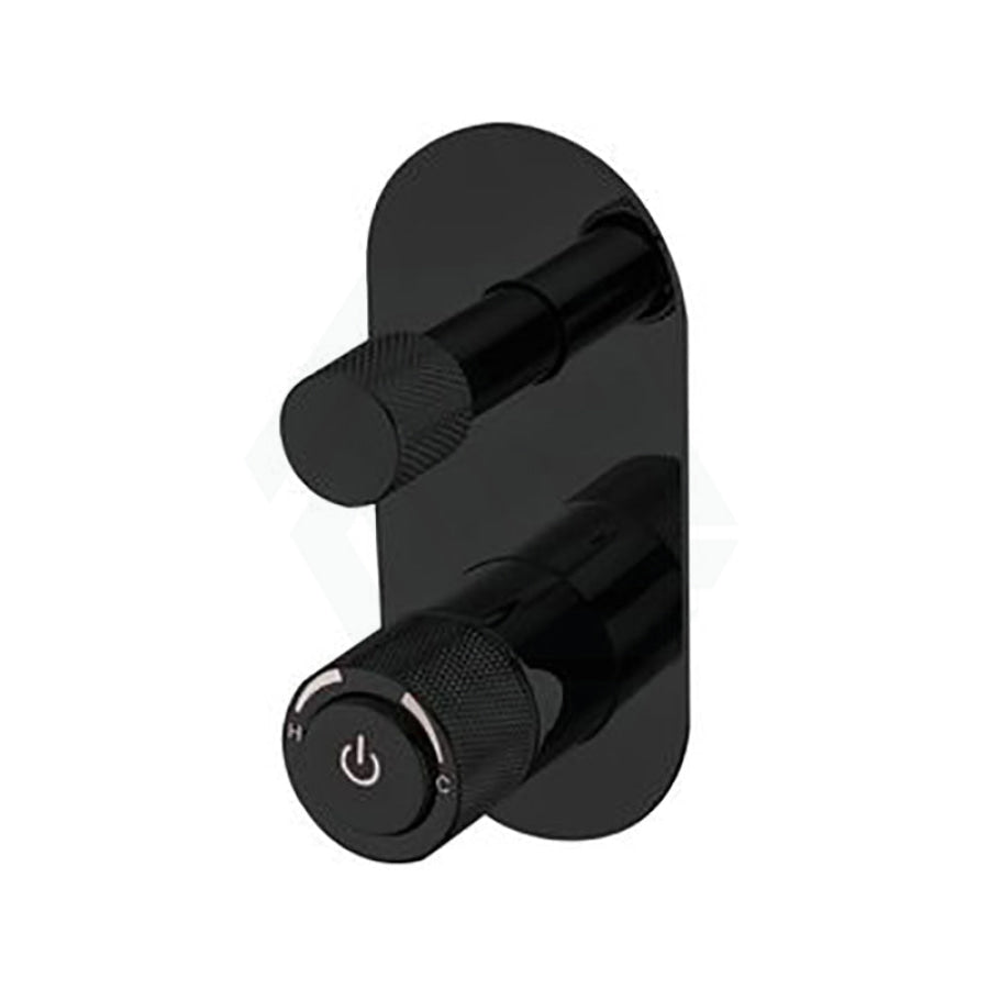 Ceejay Matt Black Push Solid Brass Diverter Mixer