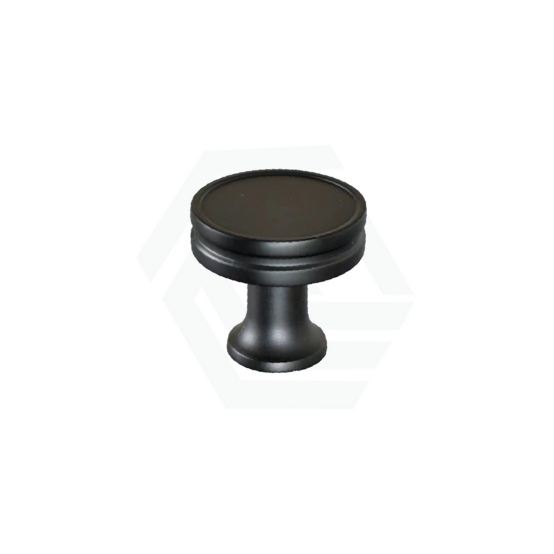 Ceto Harrington Vanity Round Handle Matt Black Bathroom