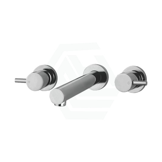 Chrome Bath Tap Set Quarter Turn Wall Mounted Bath/Basin Sets