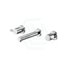 Chrome Bath Tap Set Quarter Turn Wall Mounted Bath/Basin Sets