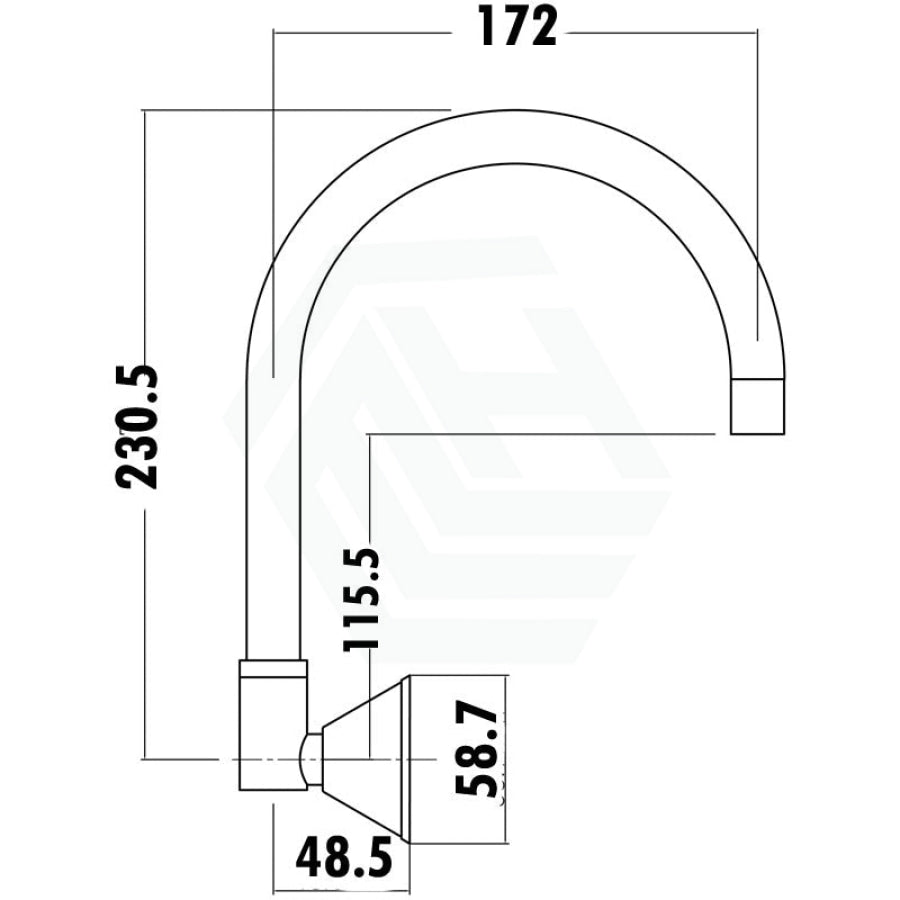 Chrome Brass Wall G Swivel Outlet Spouts