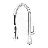 Chrome Round Kitchen Sink Mixer Tap 360 Swivel And Pull Out For Mixers