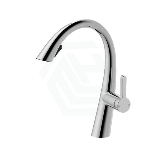 Chrome Round Pull Out Kitchen Mixer Tap 360 Swivel Brass Sink Mixers