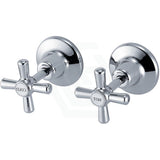 Chrome Shower Wall Taps Brass & Zinc Alloy Top Assemblies