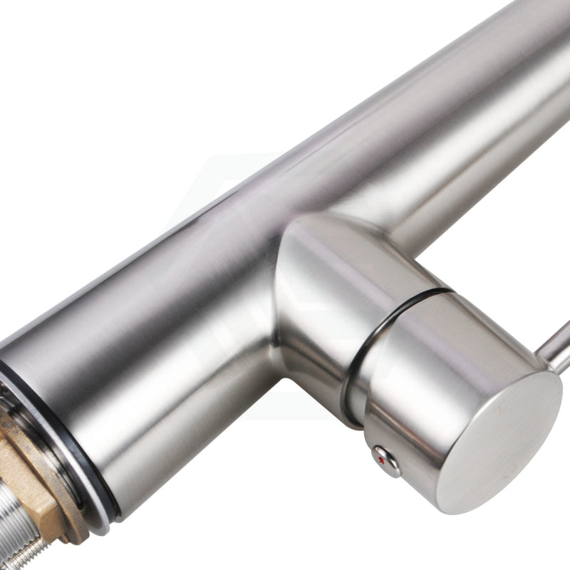 Chrome Solid Brass Round Mixer Tap With 360 Swivel And Pull Out For Kitchen Kitchen Products