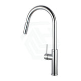 Chrome Solid Brass Round Mixer Tap With 360 Swivel And Pull Out Spray Option For Kitchen Kitchen