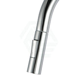 Chrome Solid Brass Round Mixer Tap With 360 Swivel And Pull Out Spray Option For Kitchen Kitchen