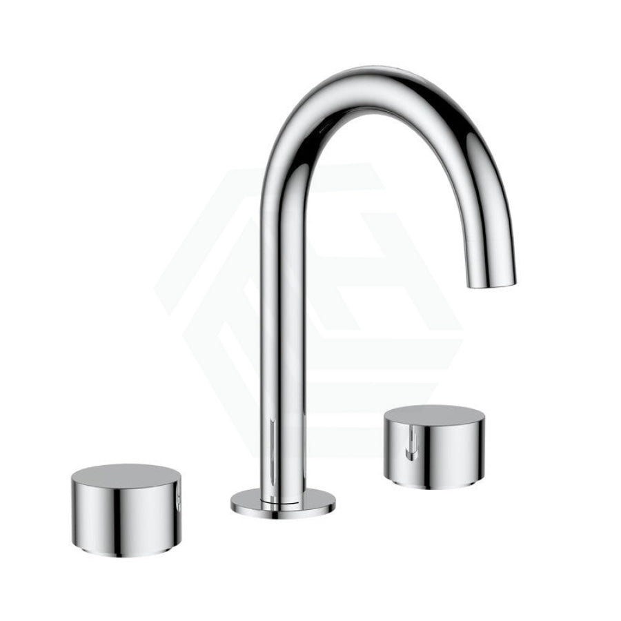 Basin Tap Set Swivel Spout Quarter Turn Chrome