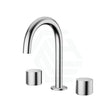 Chrome Solid Brass Tap Set Hob Mounted For Basin Bath/Basin Sets