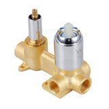 Chrome Solid Brass Wall Mounted Mixer With Diverter For Shower And Bath Bathroom Products