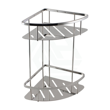 2 Tier Shower Caddy Shelf Stainless Steel Chrome