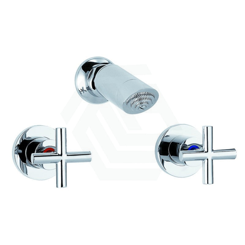 Bath Tap Set With Short Spout Chrome