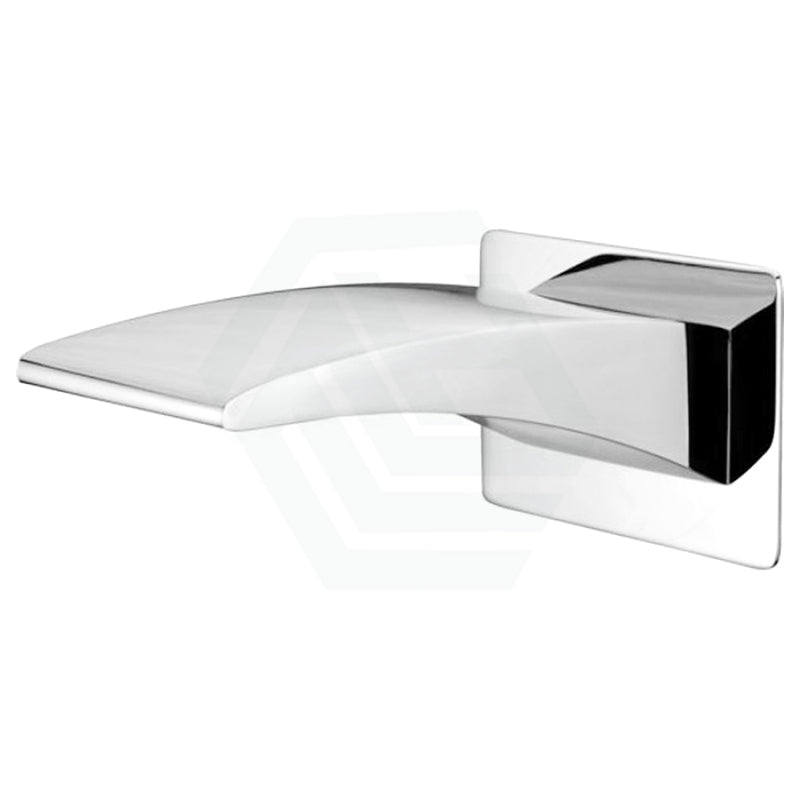 Convex Brass Wall Mounted Waterfall Bath Spout Chrome