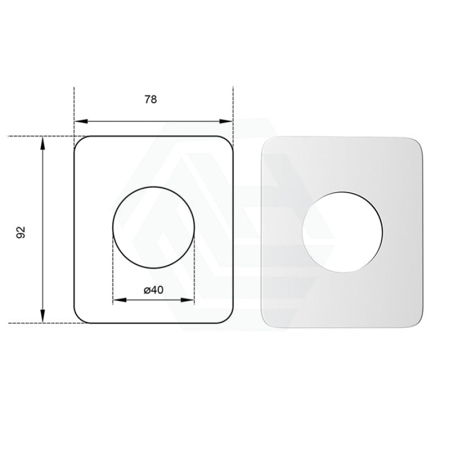 Chrome Solid Brass Mixer Cover Plate For Bathtub And Basin Cp011 Plates