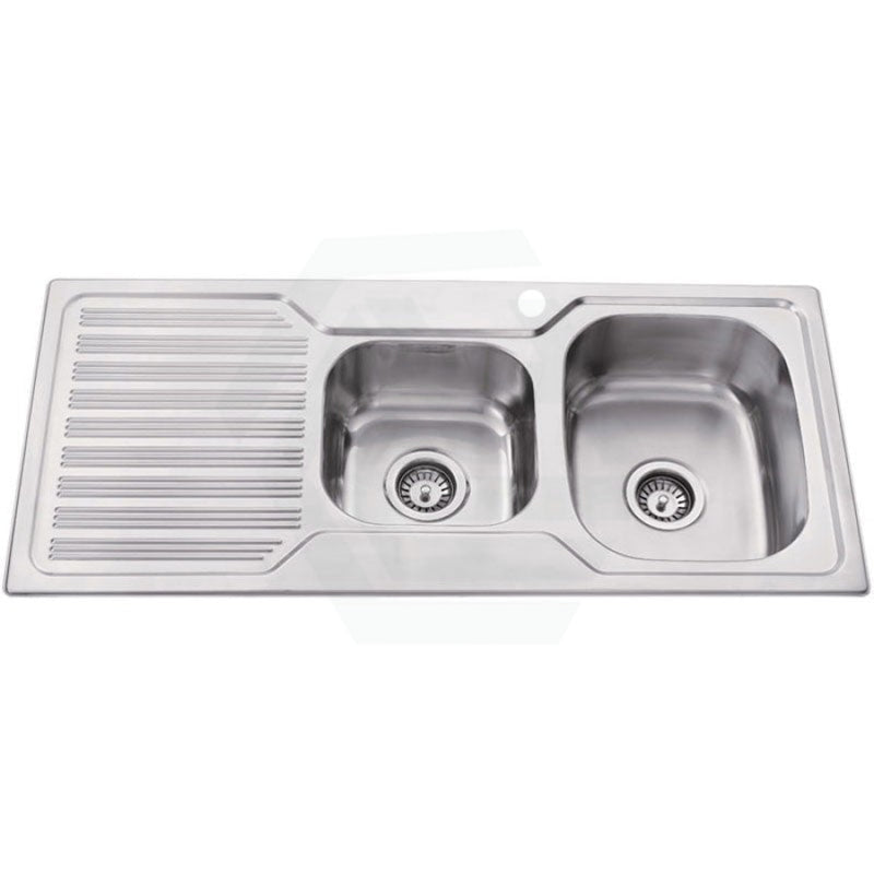 Eden 1080X480X170Mm 1&3/4 Stainless Steel Kitchen Sink Single Drainer Left Right Available Hand Bowl