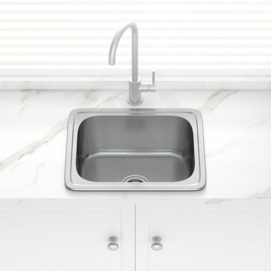 Eden 555X455X200Mm Single Bowl Drop-In Laundry Sink Stainless Steel 304 Kitchen Sinks