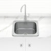 Eden 555X455X200Mm Single Bowl Drop-In Laundry Sink Stainless Steel 304 Kitchen Sinks