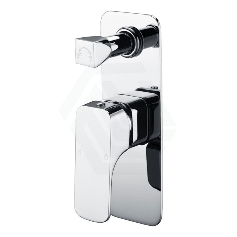 Eden Brass Wall Mixer with Diverter Chrome