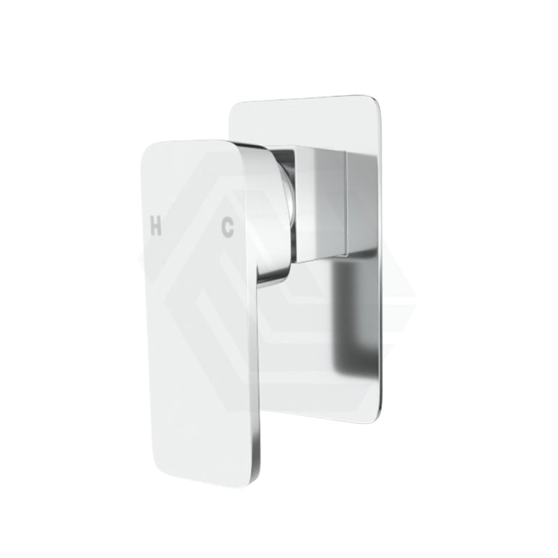 Eden Square Brass Shower Wall Mixer Chrome