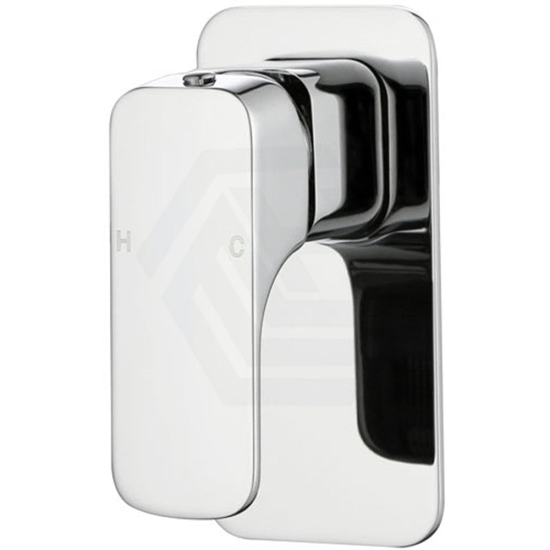 Eden Square Brass Wall Mixer Chrome