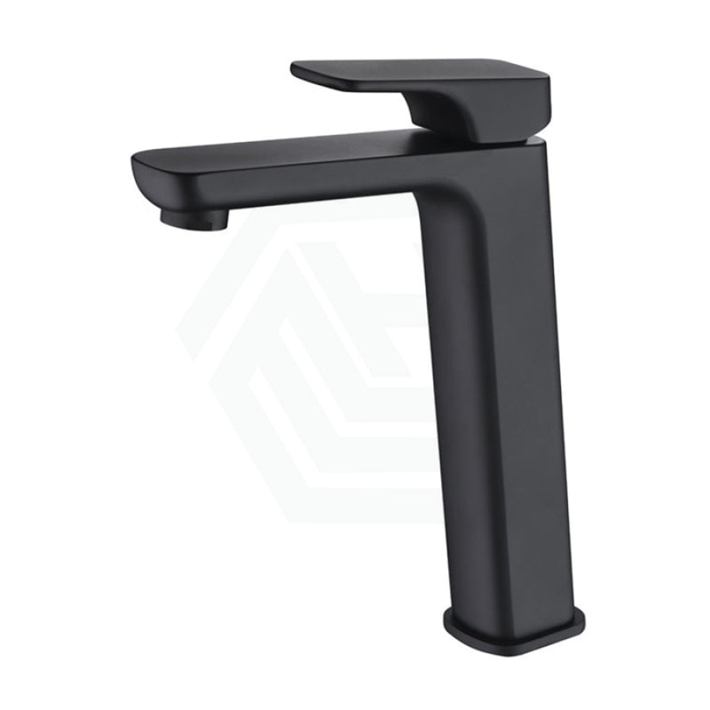 Eden Brass High Rise Basin Mixer Tap Black