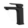 Eden Solid Brass Matt Black Surface Short Basin Mixer Tap For Bathroom Vanity Mixers