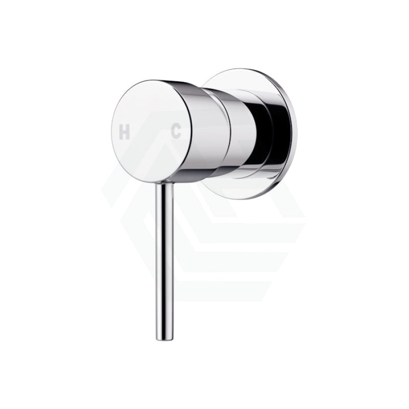 Brass Round Shower Wall Mixer 60mm Chrome