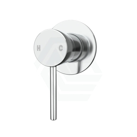 Brass Round Shower Wall Mixer 80mm Chrome