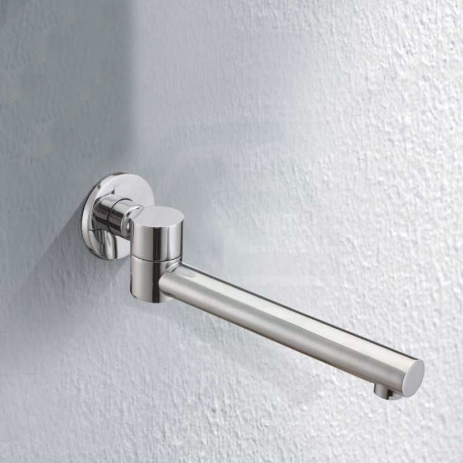 Euro Chrome Solid Brass Round Wall Spout With 180 Swivel For Bathtub Bathroom Products