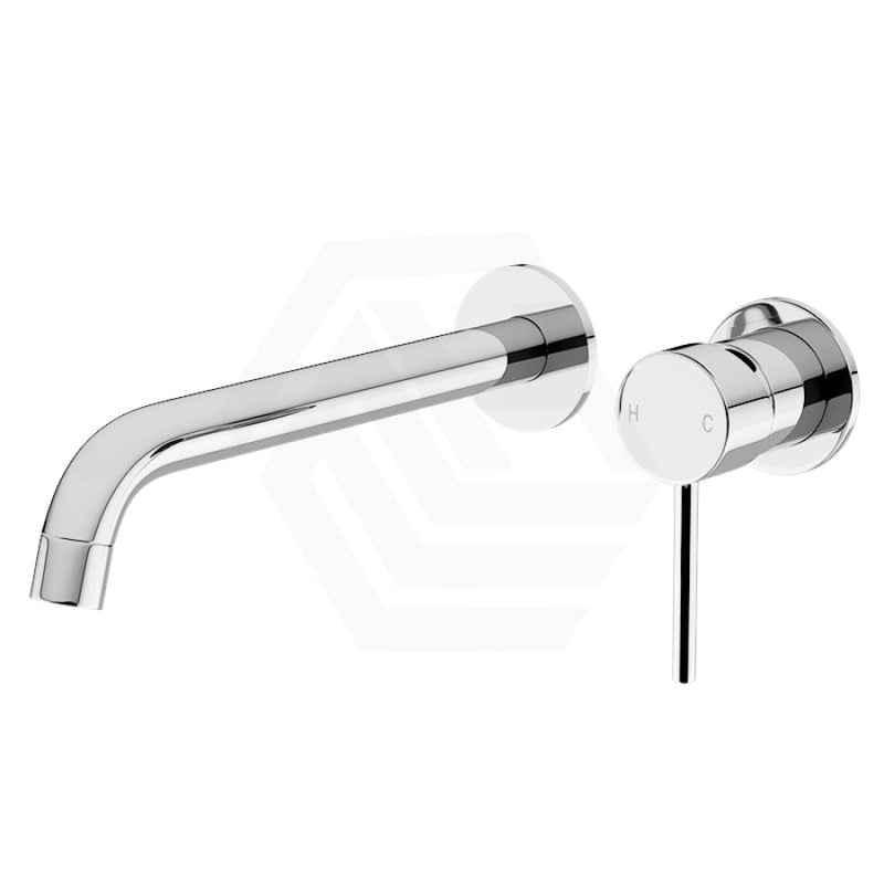 Euro Chrome Solid Brass Wall Tap Set With Mixer For Bathtub And Basin Bath/Basin Sets