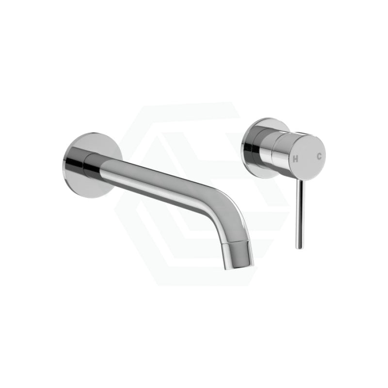 Wall Basin Bath Tap Set With Mixer Chrome