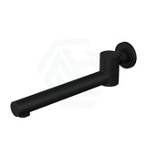 Euro Brass Swivel Wall Mounted Bath Spout Black