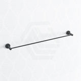 Bathroom Round Black Single Towel Rack Rail 800mm AC6601B