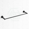 Euro Pin Lever 800Mm Round Black Single Towel Rack Rail Cut To Size Rails