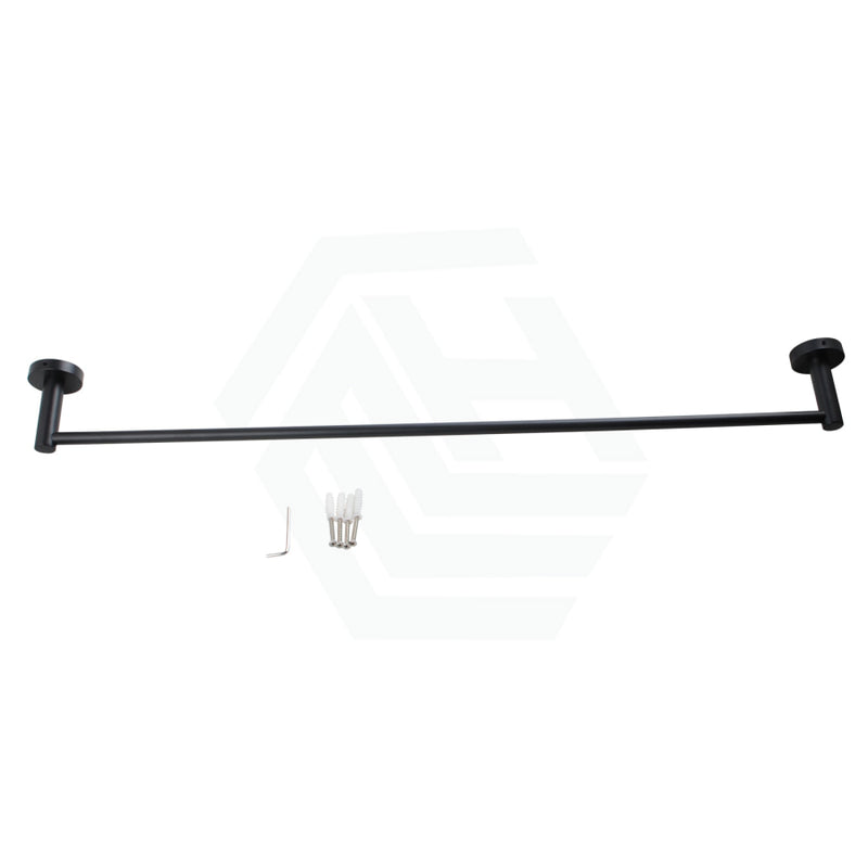 Euro Pin Lever 800Mm Round Black Single Towel Rack Rail Bathroom Products