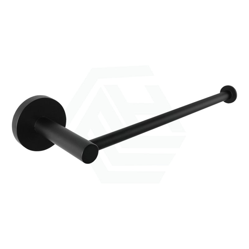 Euro Pin Lever Round Black Hand Towel Holder Stainless Steel Wall Mounted Bathroom Products