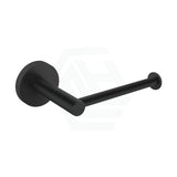 Toilet Paper Roll Holder Euro Pin Lever Round Stainless Steel Black