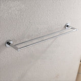 Euro Pin Lever Round Chrome Double Towel Rack Rail Cut To Size Bathroom Products